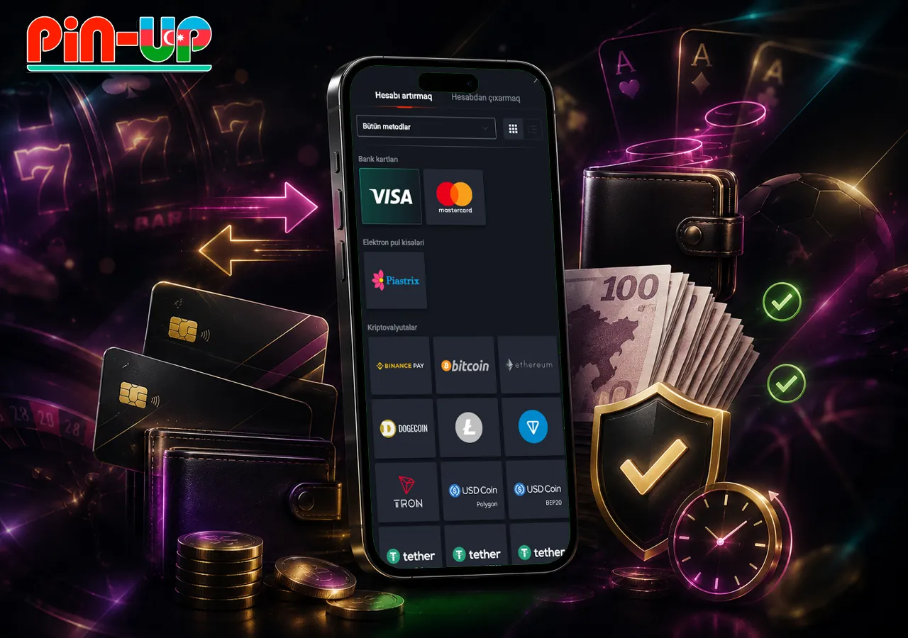 Ödəniş əməliyyatları smartfon, bank kartları, çıxarış prosesi və rahat maliyyə axını ilə